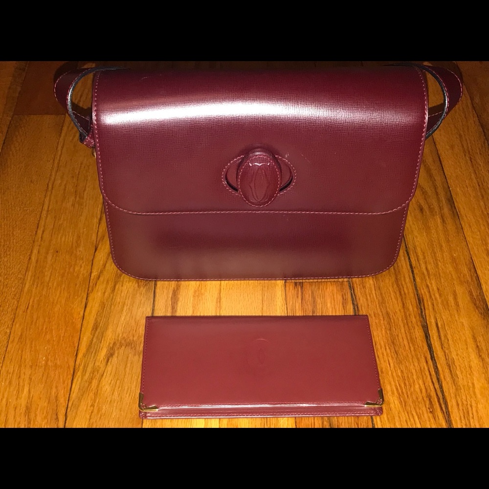 Must de Cartier bag and Cartier long purse wallet